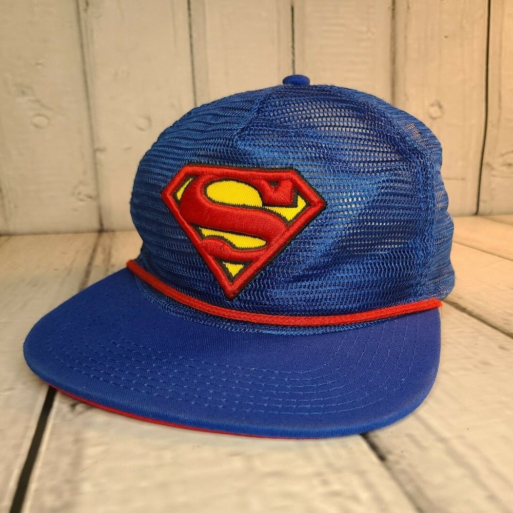 Superman Trucker Snapback  Hat Cap